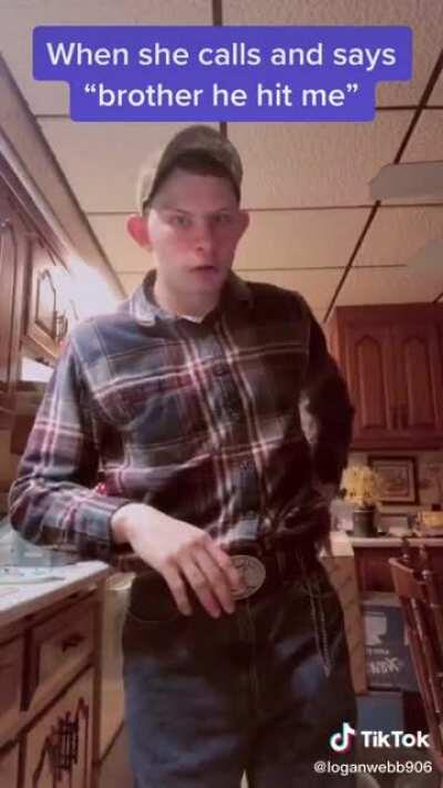 He just looks like a big hillbilly kid