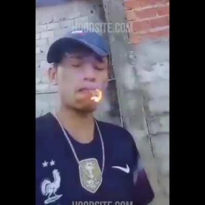 Why would he think lighting a firecracker in his mouth was a good idea?