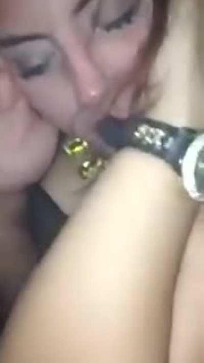 mistress doused in spit by the wife..