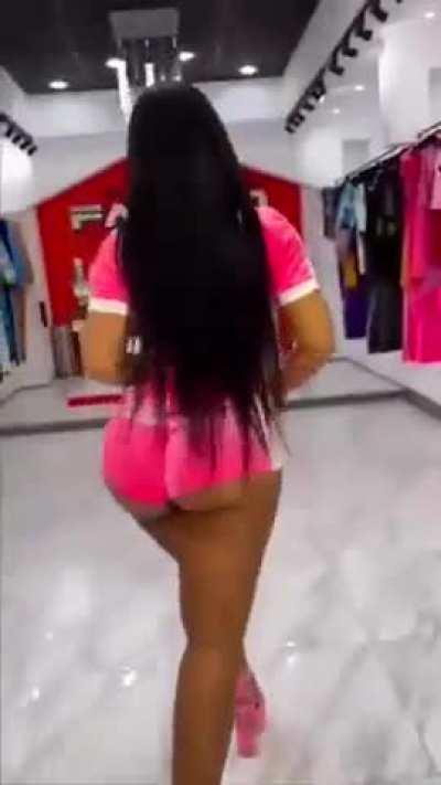 Ari Fletcher showing that walk