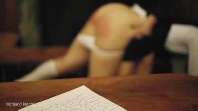 Class clown spanked in front of the whole class.