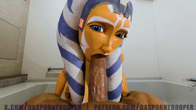 Ahsoka bathroom blowjob (DasPornTrooper)