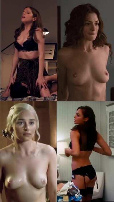 Anna Kendrick Vs Anne Hathaway Vs Emilia Clarke Vs Gal Gadot