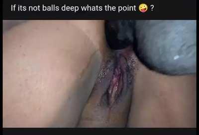 Hotwife taking my BBC in her asshole while hubby films and supports her.