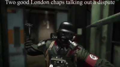 Two good London chaps talking out a dispute