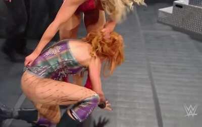 Becky Lynch wedgie