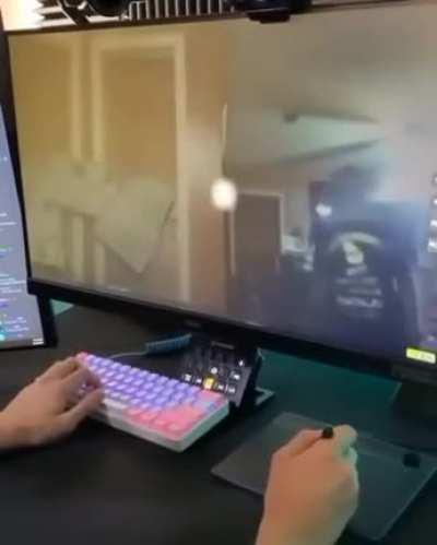 this man could catch a bullet with those hands