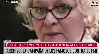 ARCHIVO: LA CAMPAÑA DE LOS FAMOSOS CONTRA EL FMI