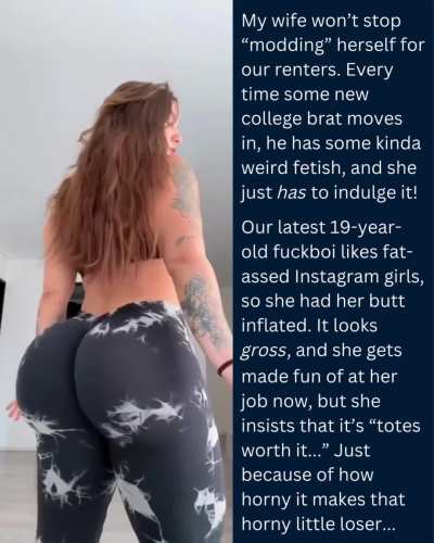 Why does my wife keep changing her body for college boys?