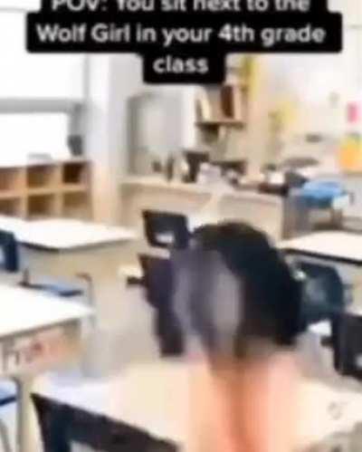 The wolf girl next to you