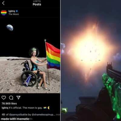 This is is complete Satire. I 100% support lgbtqi+. If you think this is inappropriate pls tell me and i will remove this post. It was just my first thought when i saw the post.