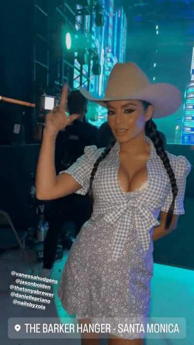 Vanessa Hudgens needs all attention on her chest