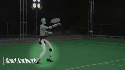 Humanoid Robots can now play tennis with a hit rate of ~90% just with 5h of motion training data