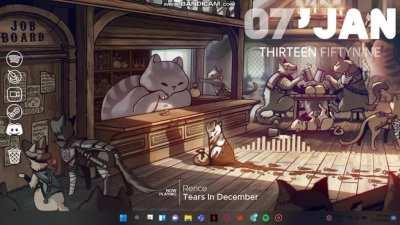 Combination of cats and dark colors