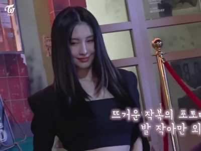 Momo is not bothered by the cold at all