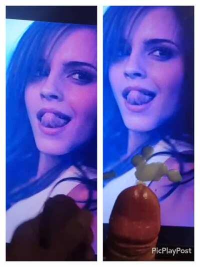 Emma Watson took a lot of loads tonight🥵!!