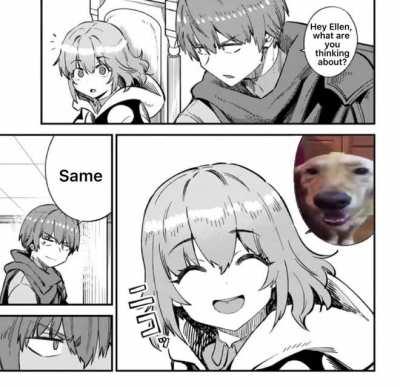 The dog with the butter