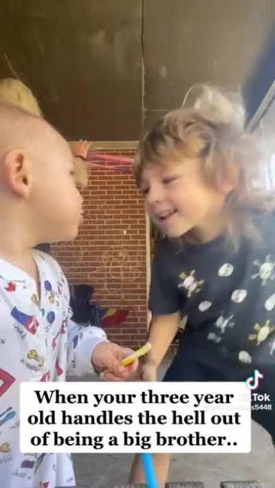 When your 3-year old is a better parent -Redditor