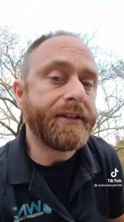 Septic tank company being honest and not ripping off their customers