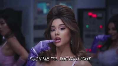 Naughty Ariana Grande literally asking to be facefucked