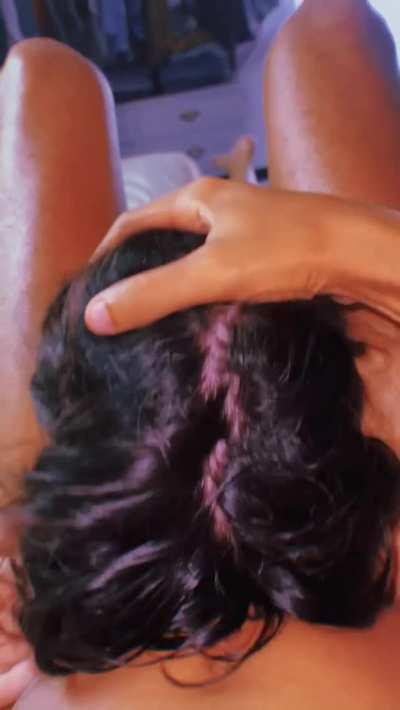 Balls Sucking While Cock Worship Leads Deepthroat Face Fuck