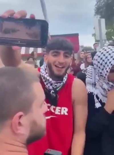 People cheering and celebrating in protests is really eye opening