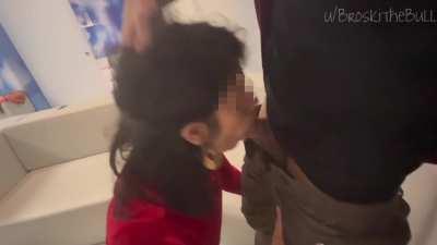 Desi Hotwife sucking a big dick