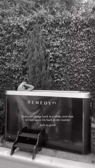 Taking a cold bath 7/19/2023