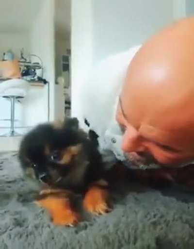 me da um beijinho papai 