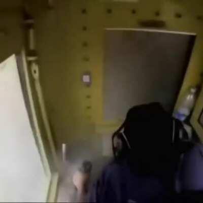 A minesweeper doing his job, not one I'd like to do..