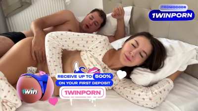 Stepbrother accidentally cums inside stepsister's tight pussy. Hot and steamy scene with intense passion. Starring step-siblings.