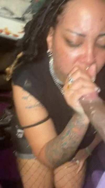 Finally shared with my GF after I went to deep in her throat. We are working on it 🤤