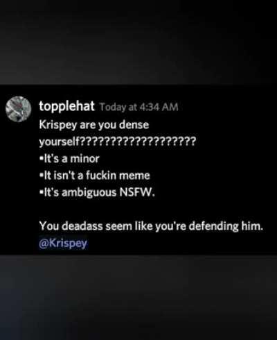 Krispey #1337 do be based doe