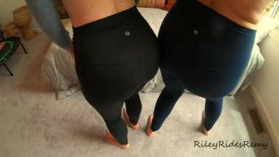 We were actually trying to do Yoga, but kept getting distracted by each other [F]