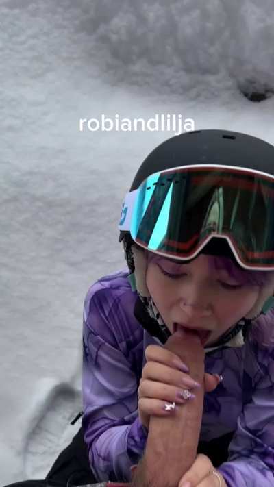 our ski trip got wild 🥵