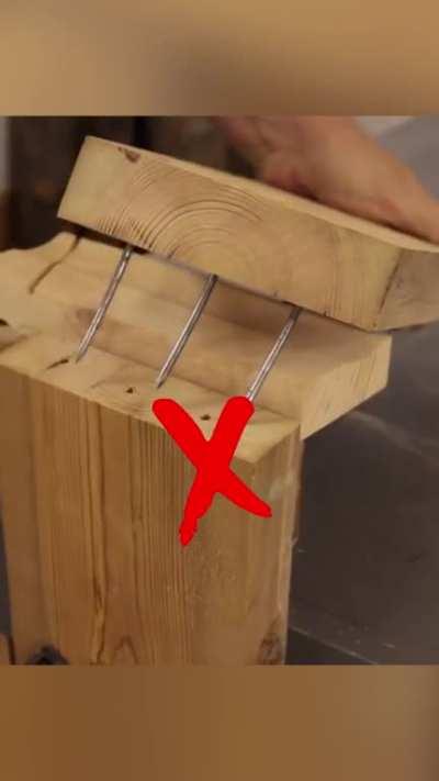 Two types of nailing