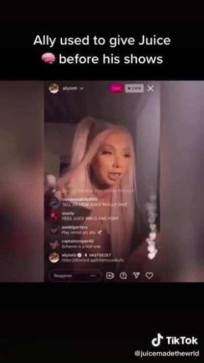 She used to give juice head? Dont know if thats true