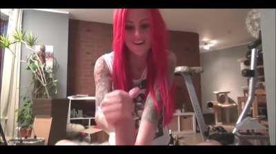 Lexy Roxx jerks him off twice without a break