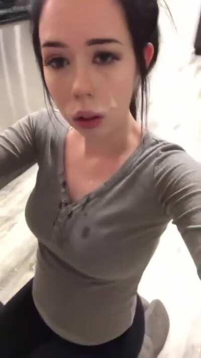 Cum Drenching Selfie