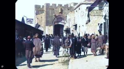 Jerusalem, 1897, colorized. The closest thing to a time machine that we have