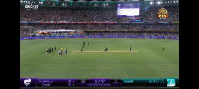 Scoreboard on fire (literally)