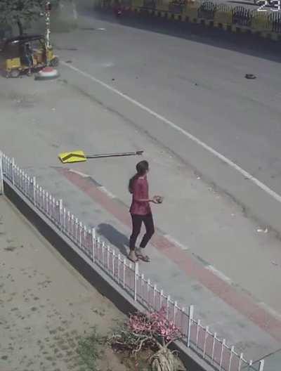 This is what really happens to your car when you launch off a danger sign.