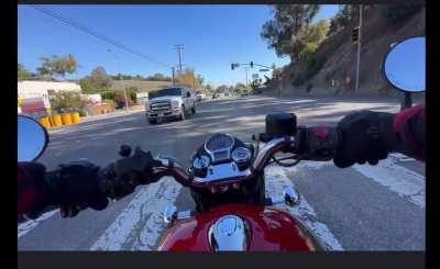 Biker is very unlucky 