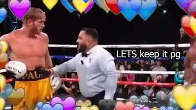 Floyd mayweather vs logan paul a hug fest