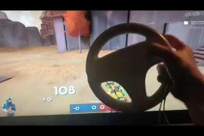TF2 with the wii wheel