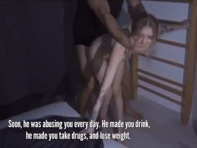 Let him abuse you. Thank him when he hurts you. Beg him to treat other poor girls the same way.