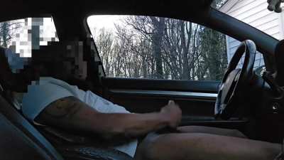 Jerking off in the car in the middle of the day....