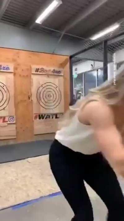 When the axe fights back