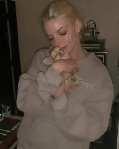 Anya and her puppy Bartok