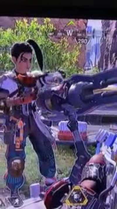 Rampart likes reloading her gun a bit too much